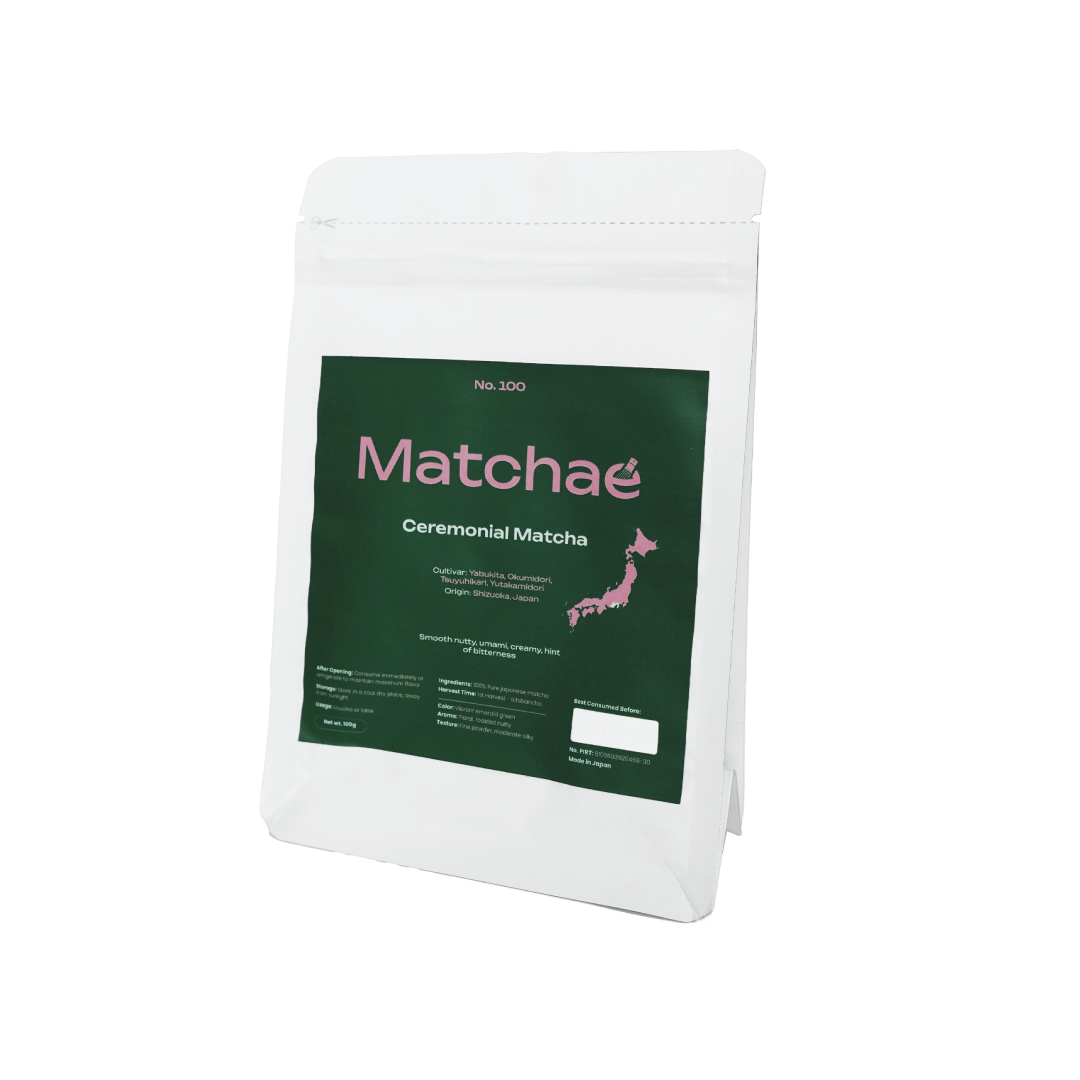 No.100 Matchae Japanese Shizuoka Pure Ceremonial Matcha Powder 100gr
