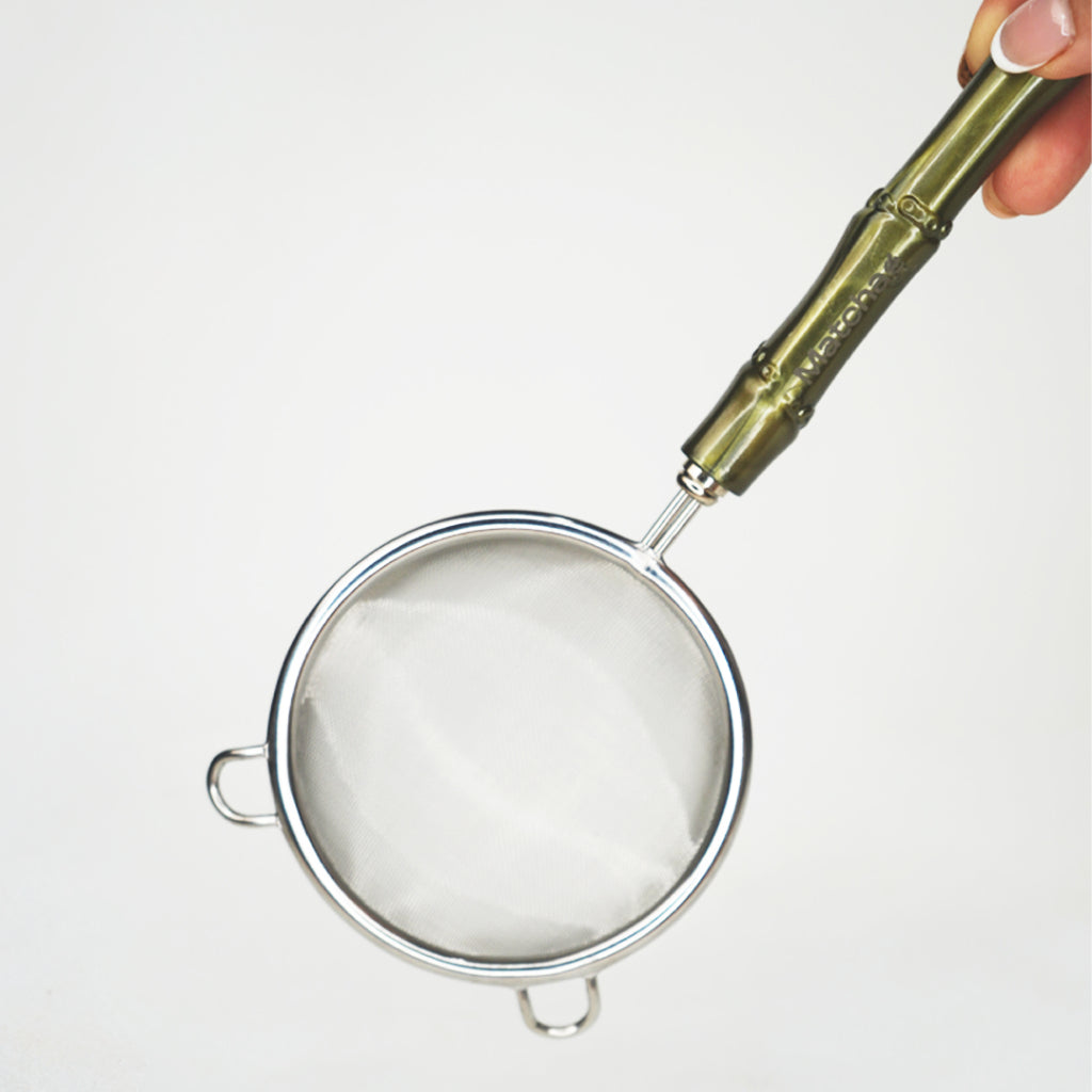 MATCHAE - YUKI Double-Layered Mesh Matcha Stainless Sieve with Elegant Handle - Saringan Bubuk Teh Jepang