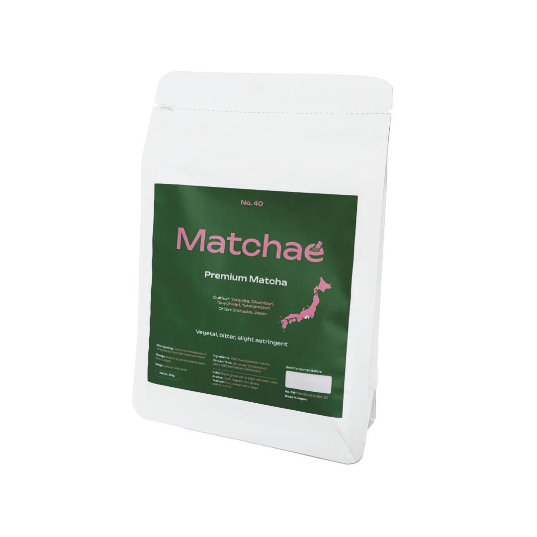 No.40 Matchae Japanese Shizuoka Pure Premium Matcha Powder 100gr