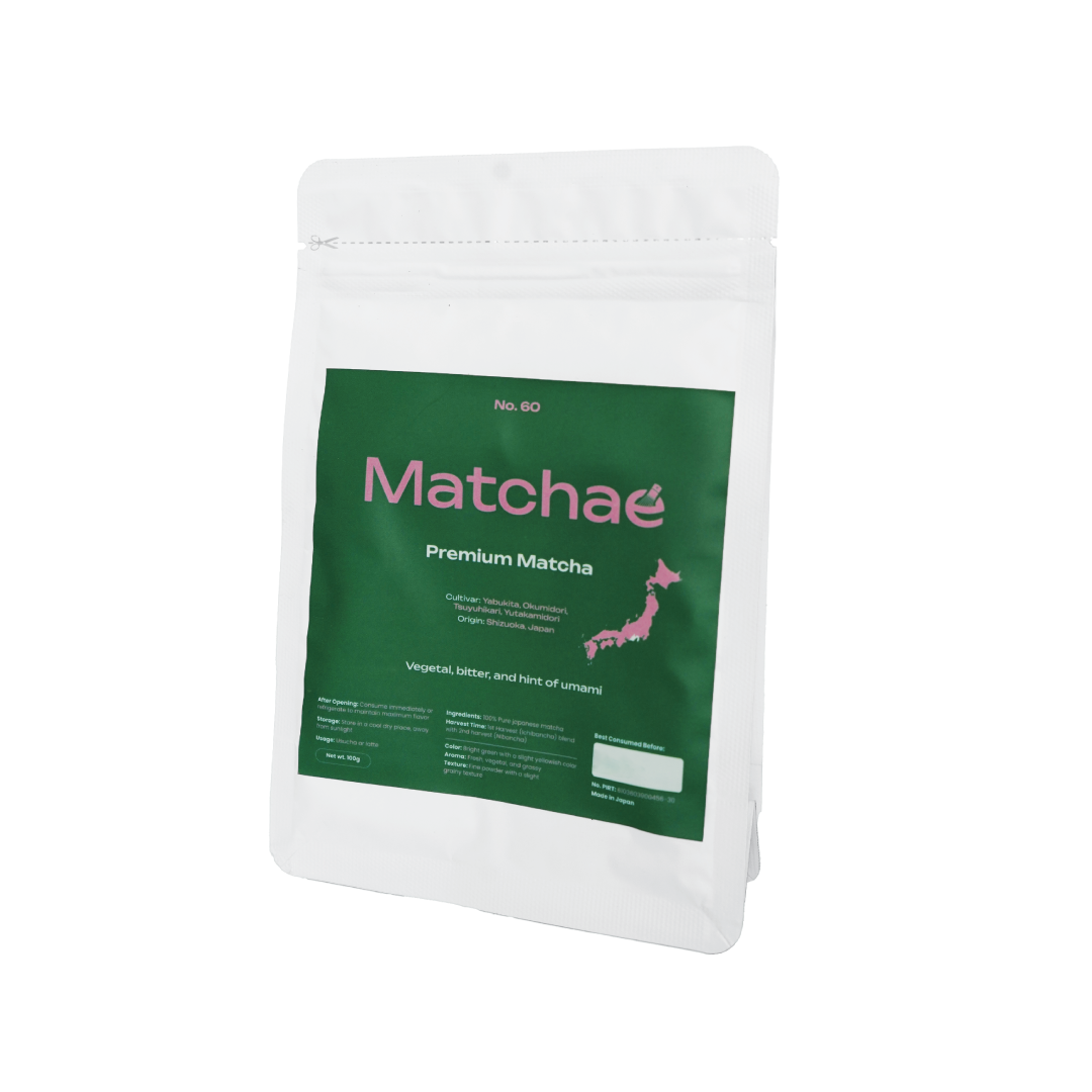 No.60 Matchae Japanese Shizuoka Pure Premium Matcha Powder 100gr