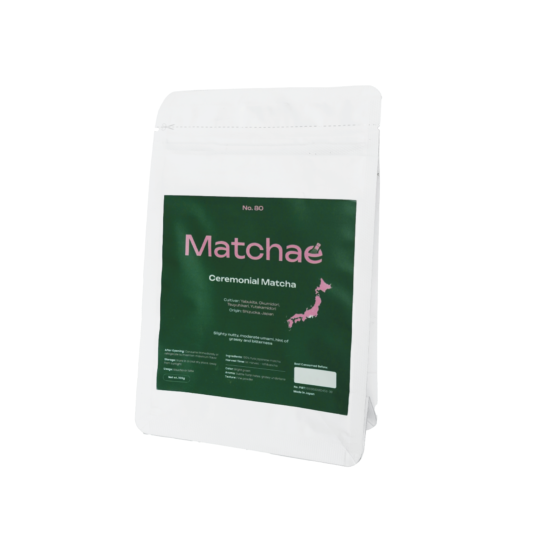 No.80 Matchae Japanese Shizuoka Pure Ceremonial Matcha Powder 100gr