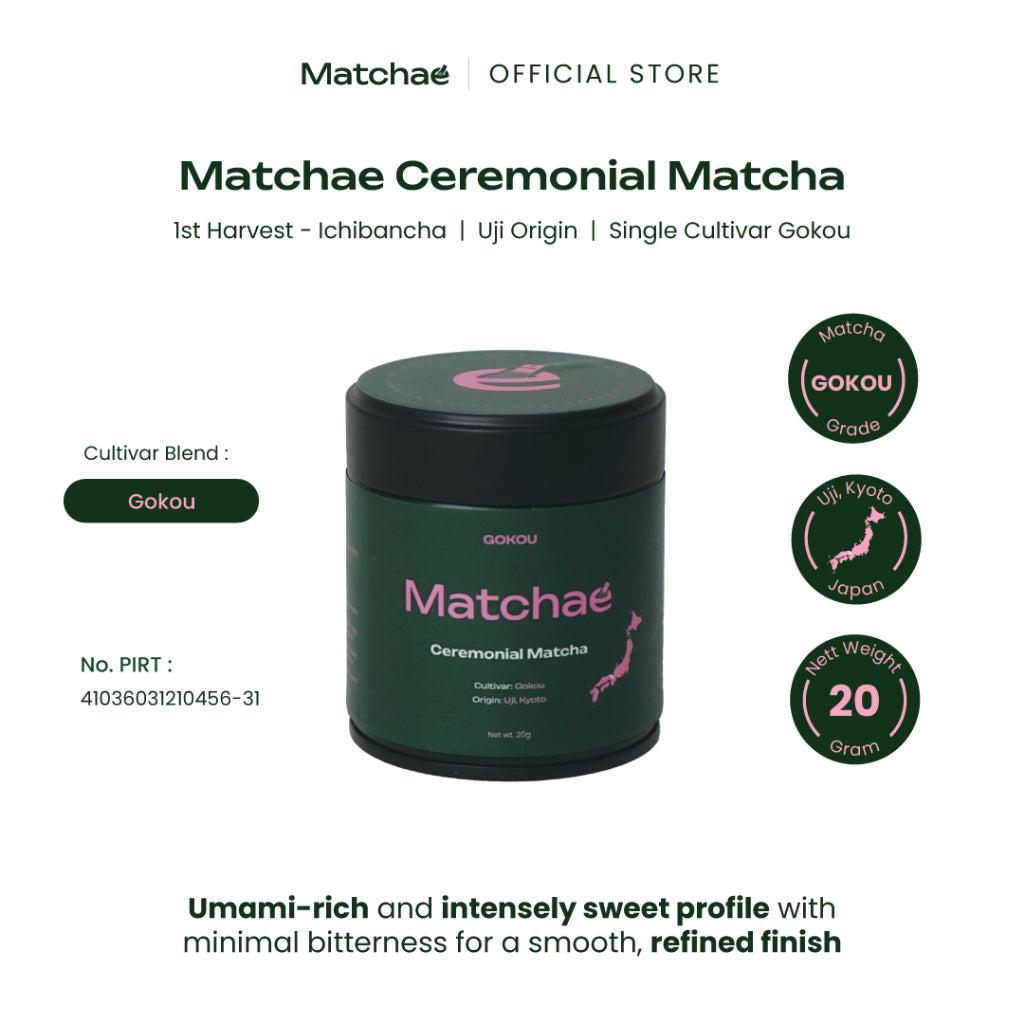 Gokou Matchae Japanese Uji Limited Pure Ceremonial Matcha Powder 20gr