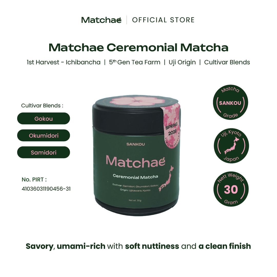 Sankou Matchae Japanese Ujitawara Limited Ceremonial Matcha Powder 30gr