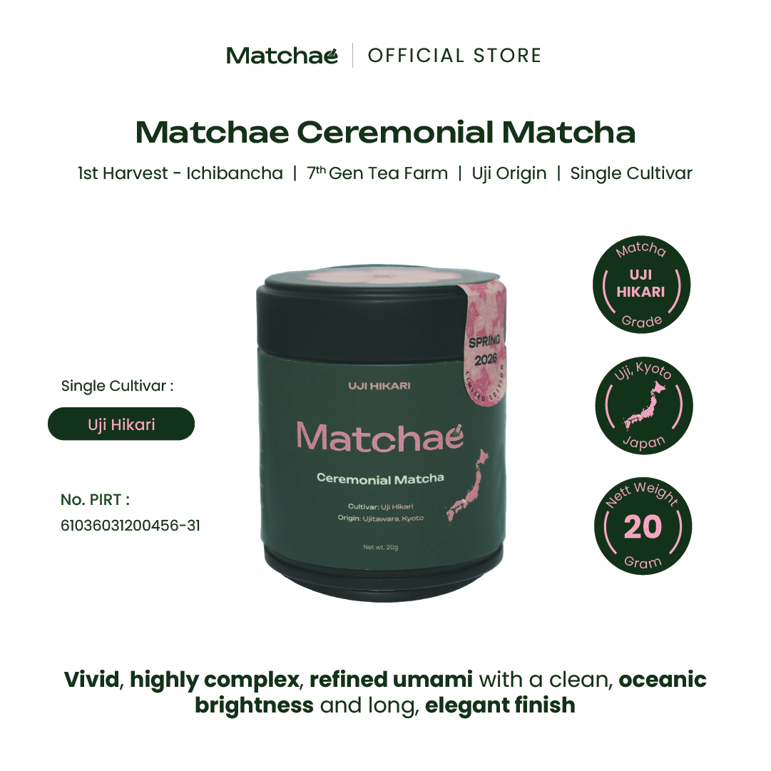Uji Hikari Matchae Japanese Ujitawara Limited Ceremonial Matcha Powder 20gr